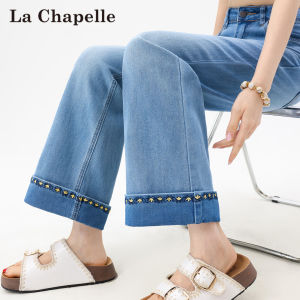 La Chapelle | Quần Jeans Capri Lỏng Mùa Hè Có Thêu