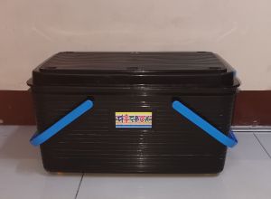 Uniglobal Storage box Organizer Multi Purpose  Black color with 4 wheels# 9811