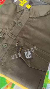 Kemeja Lapangan Bahan Drill / Kemeja Kantor / Kemeja Outdoor / Hem Pria / Bisa Di Gunakan Untuk Acara Formal Dan Casual