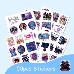 50pcs K-Pop Demon Stickers Anime Derpy Tiger Decals For Phone Laptop Waterproof Phone Cases Diy Stickers Chasseur de demons Kpop