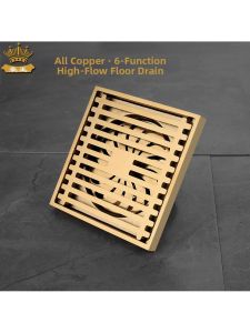 Odor Preventing Blockage Resistant Backflow Prevention Floor Drain Whole Copper