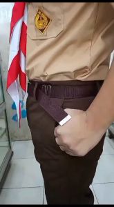Celana Coklat Seragam Pramuka & Bahan