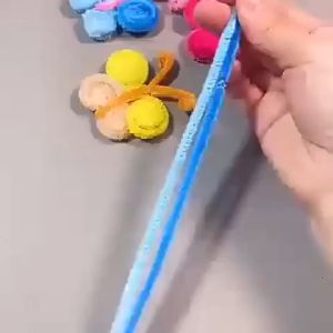 DIY Twist Stick,100 Pcs Colorful Twisted Rod Creative DIY Handcraft Twisting Bar Wool Root Fluffy Bar Iron Wire Imaginative Decoration Velvet Plush Strips Twist Stick for Kids Educational Toys DIY Handcraft Supplies
