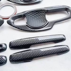Paket Cover Handle Outer Pintu Tutup Tangki Mobil Daihatsu Xenia 2022 - 2024 Carbon Variant
