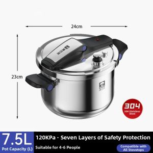 KBH | Safe Explosion-proof Home Pressure Cooker 304 Stainless Steel