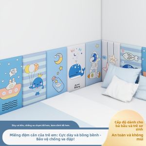 YIMING | Gối Chống Sốc Dày Tự Dán Bảo Vệ Tường Cho Trẻ Em