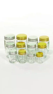 ขวดแก้ว 8/15/20/30/40/60ml. (10ใบ) ฝาเกลียว รุ่น WG ขวดแก้วเปล่า ทนความร้อน ใช้ใส่ อาหาร เครื่องสำอาง ของแห้ง ฯลฯ COD