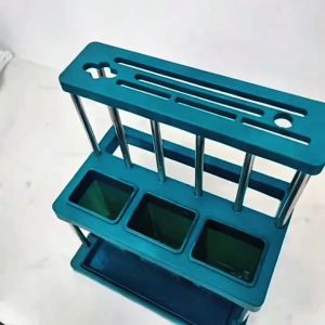 Plastic Utensil Holder with Draining Tray: Easy Installation & Space-Saving Cutlery Organizer