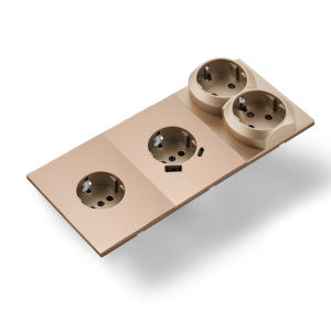 Skin Sensation USB A+C Wall Socket Integrated Panel Embedded Skin Feel Paint Power Sockets Button Light Switch DIY Combination