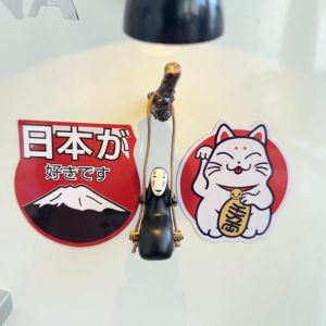 Creative Swinging No-Face Man Fridge Magnet Cartoon 3D Hole Board Internet Famous Decorative Magnetic Stick to Iron Stone