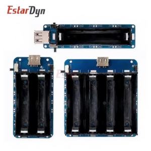 Estardyn 18650 Pin Sạc Lá Chắn Đầu Ra Kép USB-A & Micro USB Adapter Cho Raspberry Pi Nodemcu DIY Giáo Dục Phụ Kiện