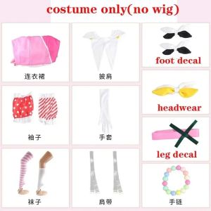 Otori Emu Cosplay Costume Masquerade Emu Ootori Dress Headwear Socks for Halloween Outfits Comic Con