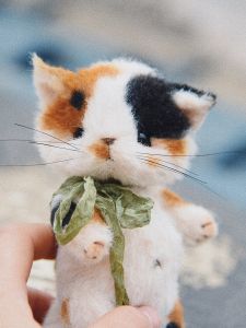 Bộ Đồ Dùng May Vá DIY Chó Teddy Bông Tay Thủ Công Ban Đầu Bao Bì Chất Liệu Chăm Sóc Mèo Ba Mắt Chất Liệu May Vá Chăm Sóc Mèo