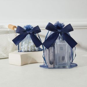 10 Chiếc Nhiều Màu Nơ Organza Túi Quà Tặng Dây Rút Lễ Hội Cưới Kẹo Mỹ Phẩm Nước Hoa Bao Bì Tinh Tế Vật Dụng