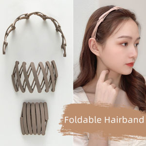 Zy Fashion Korean Style Portable Foldable Headband for Women Fashion Girl Non-Slip Simple Hairband