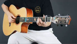 Black 38 Inch Acoustic Guitar - Ideal Size Quality Wood Material Clear Warm Sound Smooth Tuning Pegs Cutaway Design Lightweight Portable - Perfect for Beginners Students Music Lovers