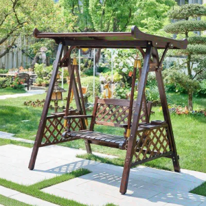 MEISITEKEKE | Outdoor Relaxing Swing Chair Durable Wood