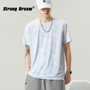 Slim Cooling Breathable Large Size Short Sleeve T-shirt