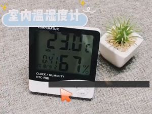 『Up to 10% off😯❗』Digital Temperature and Humidity Meter – Multi-Function Indoor Thermometer Hygrometer with LCD Clock Display 温湿度计