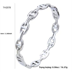 Vòng Tay Mạ Vàng 18K Bằng Thép Không Gỉ Hình Mũi Lợn Thời Trang Đơn Giản Sang Trọng Kiểu Dáng Cổ Điển Dành Cho Nữ.
