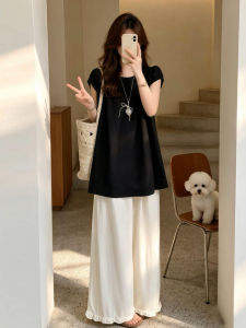 LIRUSHAN | Black Polka Dots Outfit Set Summer