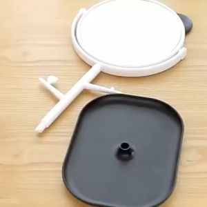 Cermin Motif Telinga Kucing Panda / Kaca Make Up Bulat / Standing Mirror Make Up