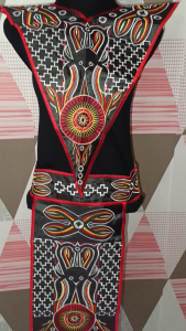 Renda Bordir Setelan Aksesoris Tari/Kostum Karnaval Motif Toraja