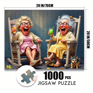 500/1000pcs Paper Jigsaw Puzzle -Challenging Scratch-Resistant Activity for Seniors Family Fun & Interactive Christmas New Gift