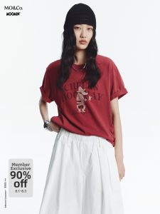 MO&Co. | Moomin Series Print Washed Cotton T-Shirt