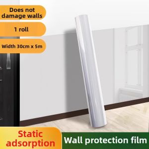 Non-damaging Transparent Electrostatic Wall Protection Film