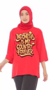 FOREVER CLOTH - BAJU KAOS WANITA DEWASA LENGAN 7/8 BAJU STYLE KOREAN BAJU KAOS BLUS JUMBO OVERSIZE