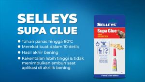 SELLEYS Supa Glue 3 x 1g Single Shot Pack Clear Multi-Purpose Adhensive Metal Rubber Chinaware Wood