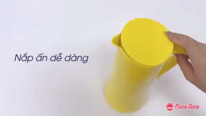 Nắp bấm lẫy phích 1 lít Rạng Đông 1040 N1E nút nhựa nắp gioăng ron phụ kiện thay thế bình thủy bình giữ nhiệt màu cam đỏ vàng xanh tím be