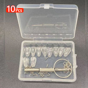 10 Pcs Replacement Eyeglasses Nose Pads Clear Soft Silicone Eyeglasses Nosepads with Screws and Screwdrivers