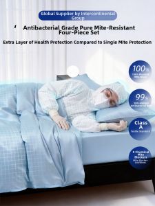 SIDEFU | Dust Mite & Allergy Protection Bedding 4-Piece Set
