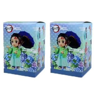 Bandai | Hot Anime Demon Slayer Kimetsu no Yaiba Figure Kamado Tanjirou Action Figure Agatsuma Zenitsu Nezuko Plum Rain Series Model Toys