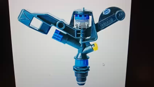 Béc tưới cánh đập nhỏ 2 tia BB-998 phun mưa 360 độ kiểu Thái Lan ren ngoài 21 - 27 (Model: BB-998)