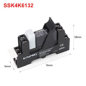ENMG | ENMG Small DIN-Rail Solid State Relay 24V 3A 4A 10A DC SSK10D6132 SSR DC to AC 220Vdc with base DC control 5V 24V AC 220V lights