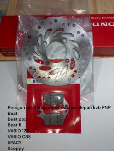 PIRINGAN DIS DAN KAMPAS CAKRAM DEPAN PNP BEAT BEAT FI VARIO 125 VARIO CBS SPACY SCOOPY