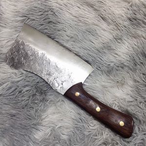 Dao chặt xương gà vịt Nhật hiệu Akatenki chính hãng sắc bén nặng 500g cán gỗ thép liền khối
