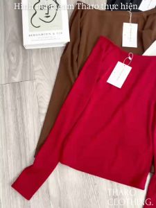 Áo Nữ Trễ Vai Tay Dài Dáng Dài - Tharo Clothing [AO00140]