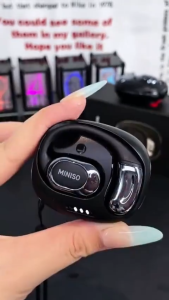 Miniso MS156 Tai Nghe Phiên Dịch AI Dịch sang 150 ngôn ngữ Tai nghe tai mở Tai nghe Bluetooth loại bỏ tiếng ồn Bluetooth 5.4 Tai nghe không dây IPX5 Tai nghe