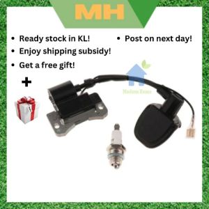 Practical Tool Engine Pocket Bike Dirt Bike ATV Ignition Coil Spark Plug for 33cc 47cc 49cc