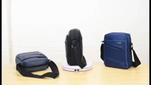 Lions KK Fashion Bags: Korean Men's Waterproof Nylon Multi-Pocket Sling Bag