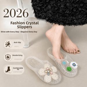 YUEYOUXIN | Non-slip Odor-resistant Jelly-style Slippers Soft and Elastic