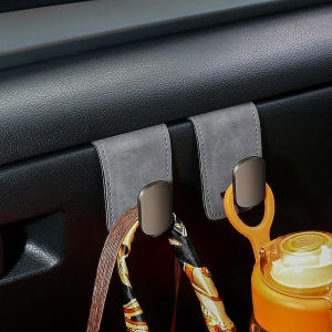 ชุดคลุมสำหรับกล่องถุงมือโดยสารรถยนต์1ชิ้นใส่ได้พอดีสำหรับ MG HS ZT TF MG4 TF ถ้วยรางวัลมก. หนังกลับหน้าที่โลหะหลายคนตะขอเก็บของปกปิดด้านหน้า