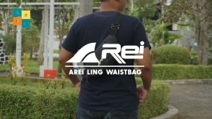 Tas Selempang A REI Pria Waterproof Waist Bag Hezel Pria Anti Air Anti Sobek