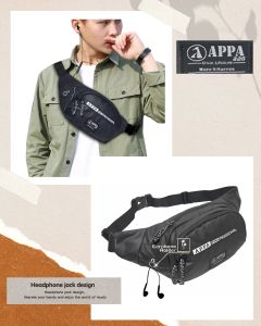 PROMO !!! Tas pinggang / Waistbag // slempang bahan Bimo waterproof PIERRO7006