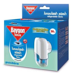 [EXP 2028] BAYGON ไบกอนไล่ยุงไฟฟ้าชนิดน้ำ 30 คืน ไร้ควัน และแบบขด ยาจุดกันยุง