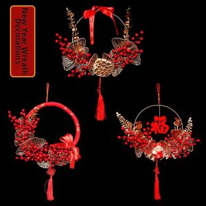 Wedding and New Year Decorative Door Wreath